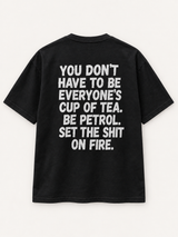 Be Petrol Tee — studio mockup