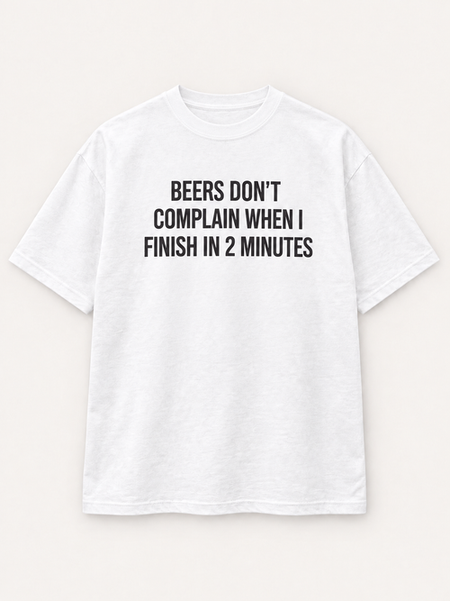 Beers Don't Complain Tee — studio mockup