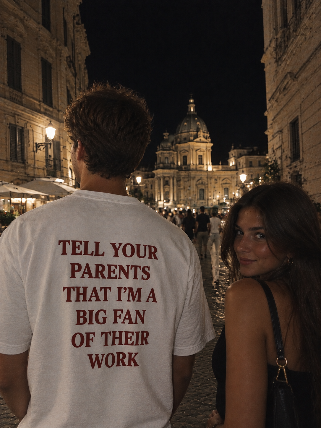 Tell Your Parents — Big Fan Tee — original photo