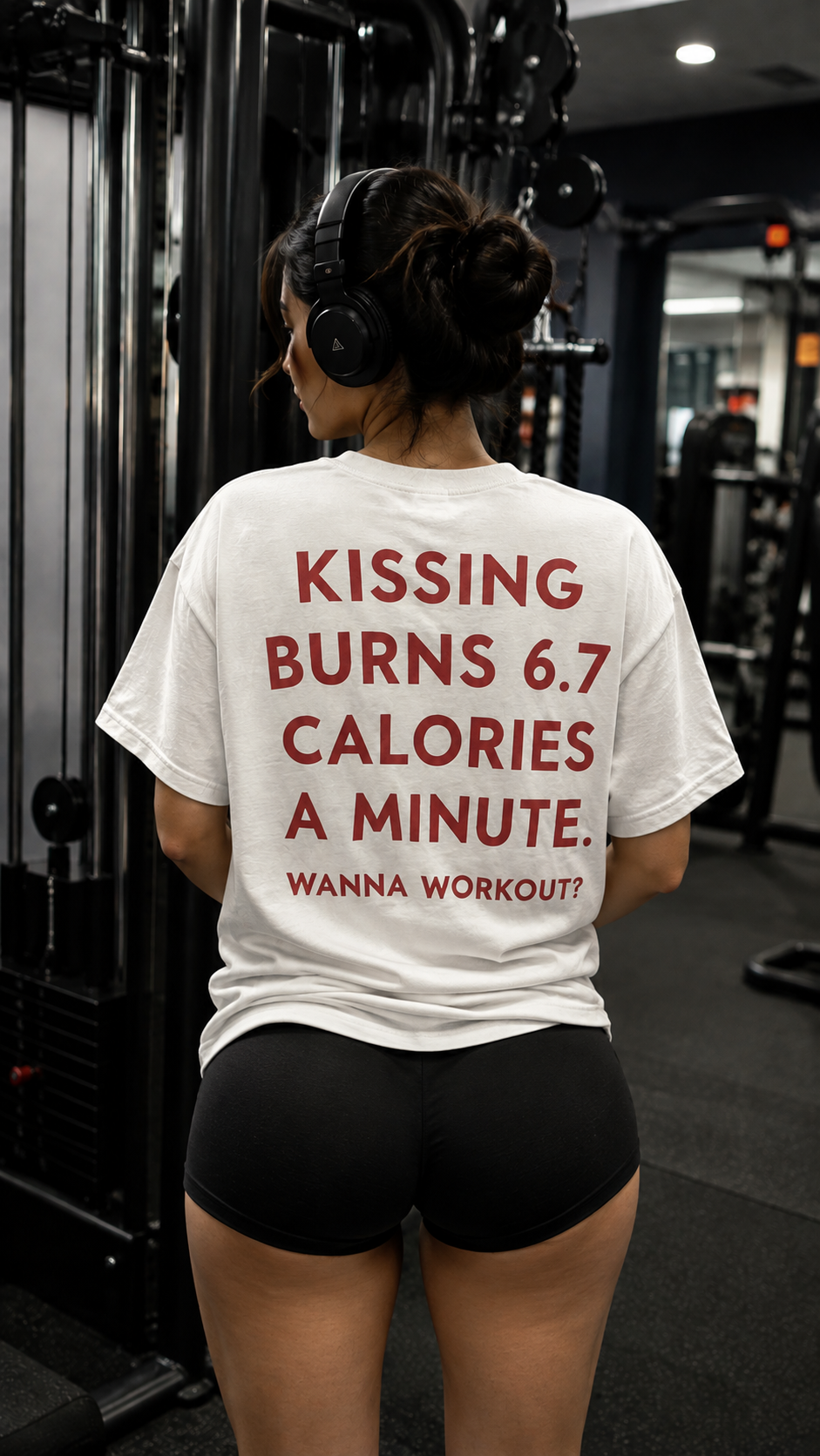 Kissing Burns Calories Tee — original photo