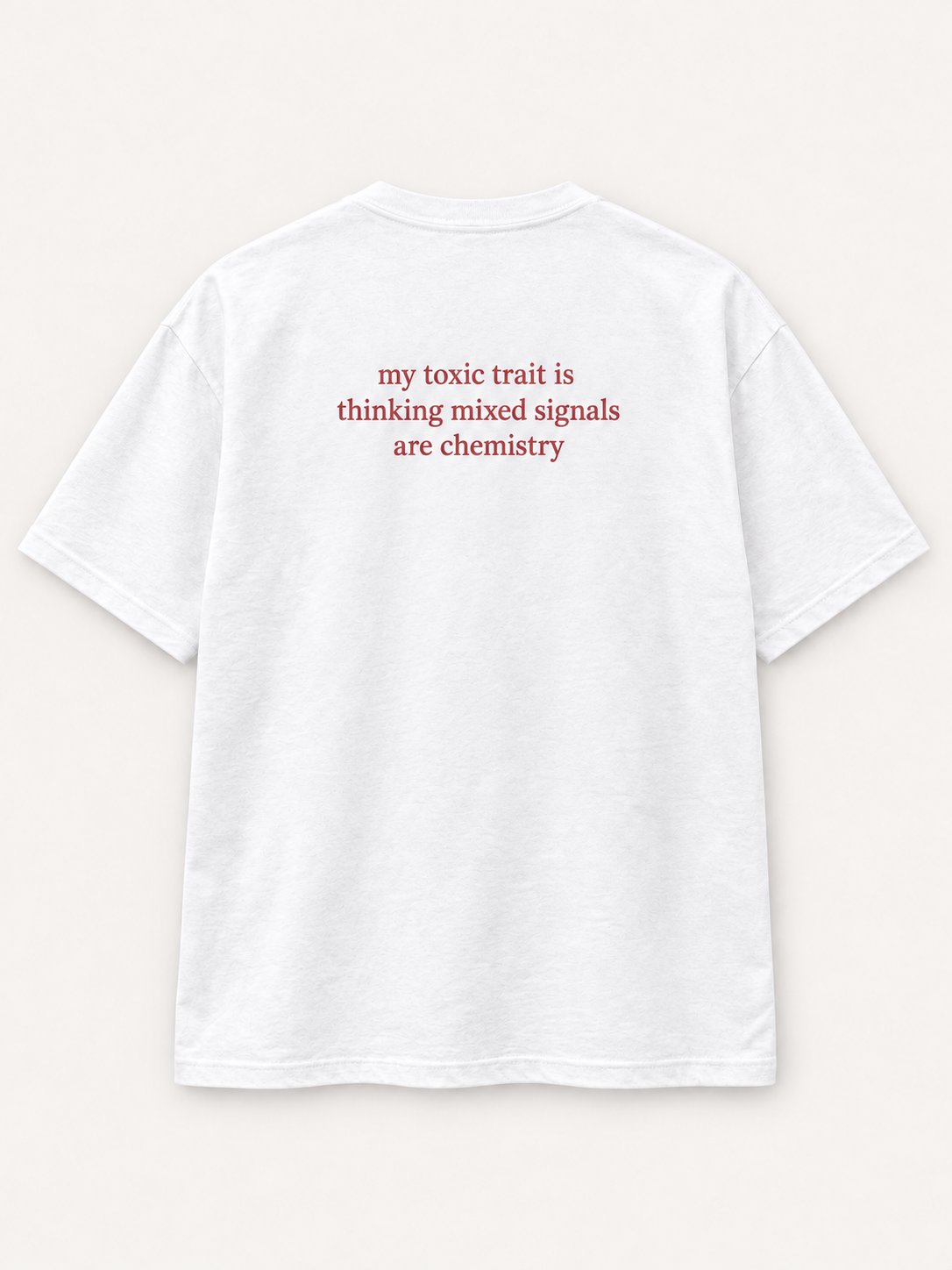 Mixed Signals Are Chemistry Tee — studio mockup