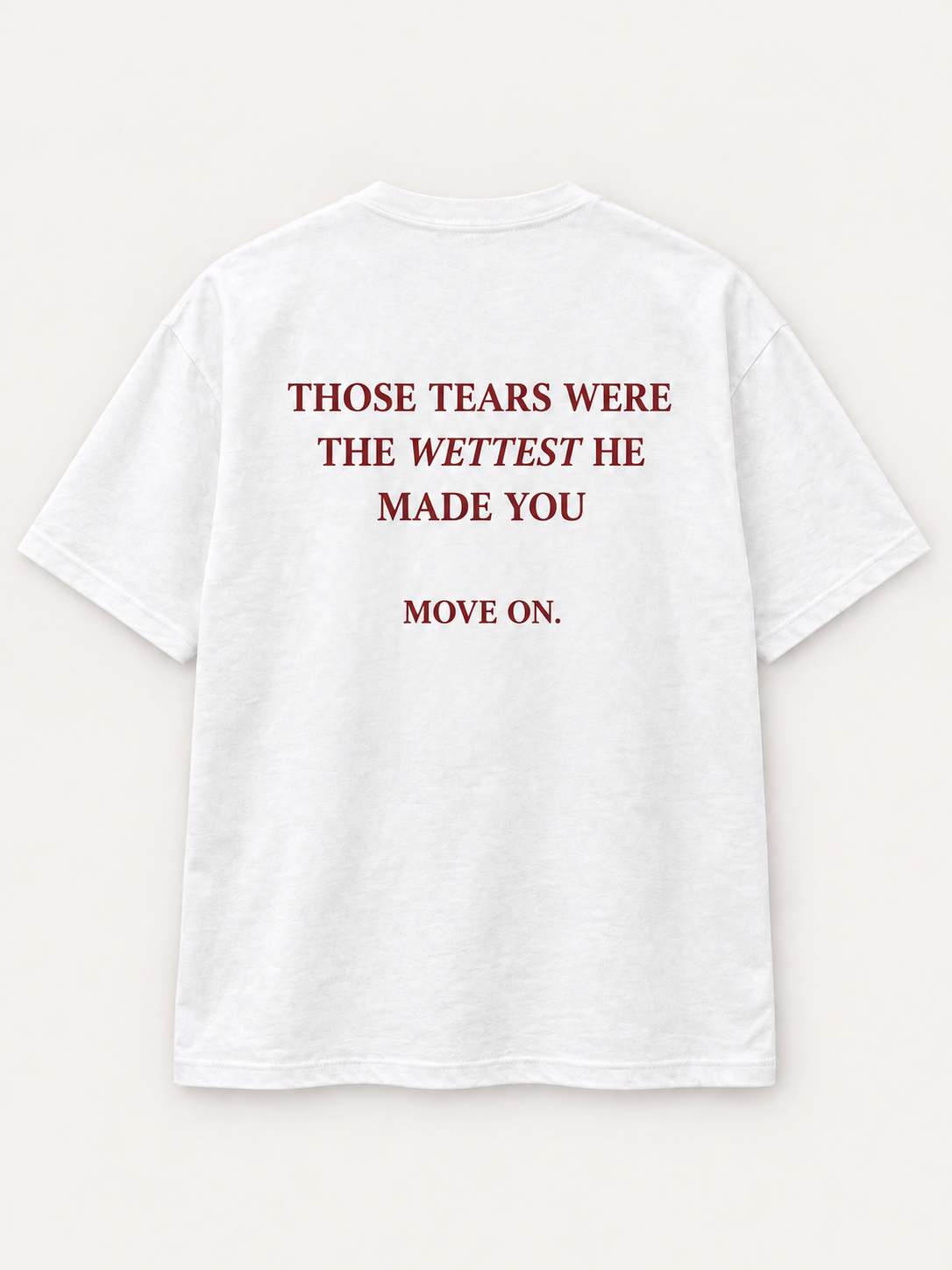 Move On Tee — studio mockup
