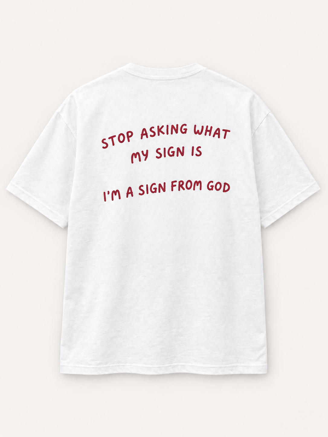 A Sign From God Tee — studio mockup